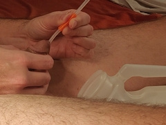 Self Catheter Solo Urinating Slow Sighing CONCLUDE