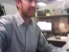 dad strokes cock at the office 3 2