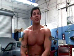 Real orgasm, muscle, gay massive cumshot