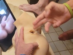 Solo play with mature Leah Black receiving multiple creampies