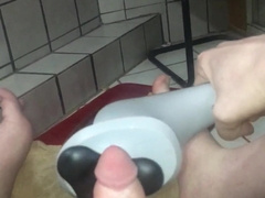 My Rock Hard Man-Meat Peeing on My Soles and Massive Money-Shot