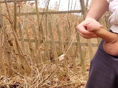 Fast Huge Cum Near An Old Abandoned House