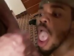 CUM HUNGRY PIGGY GET A MOUTHFUL OF CREAM