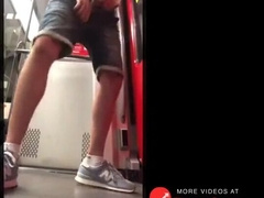 Outdoor Handjob by a Daring Twink on a Train