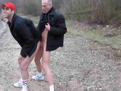 Daddy and Younger Dude fucking Outdoors 4