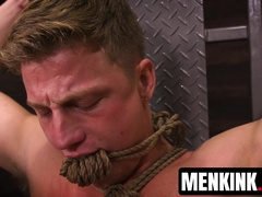 Daddy Jack Vidra roughs up Logan Aarons throat and asshole