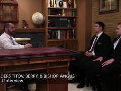 Older man has 3some with two young guys