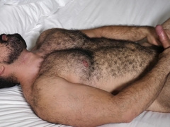 Wooly MUSCLE FATHER Hugo is an EXHIBITIONIST with a Ample RIGID STIFFY Popshot