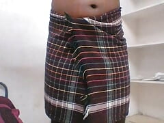 Indian Straight guy mastrubating before bathing