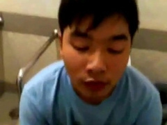 Asian twink bathroom bj 11