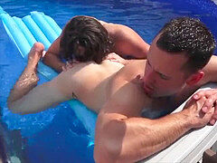 Gardener pummeled by local boy in the pool