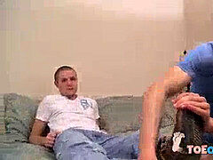 Twinkies deep-throat each others toes and fumble their rock hard dicks