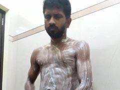 Mallu Man Bathing Vignette
