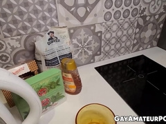 My sisters boyfriend Rudalo services my cock in mid shower encounter