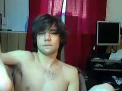 Webcam superstar Zack Randall jacking it for his lovely fans