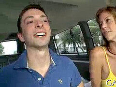 nasty meatpipe riding inside a car