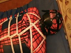 Spiderman is in the restraining