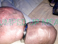 Pumped up meat with cockring