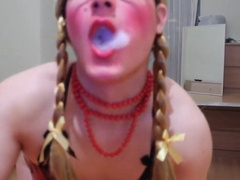 smoking for you on my slutty clothes 4