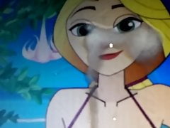 Sop:Princess of Rapunzel in a bikini to Cum tribute