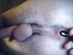 Exploring myself with a butt plug