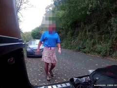 Truck parked up, I unclothe and have fun with myself, he is observing ?