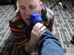 Leather and Foot Fetish Bear Threesome