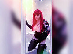 Cross dresser legs heels butt undergarments 2