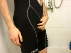 Stripping cycling gear and getting juicy