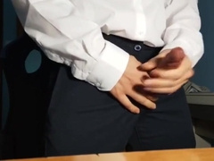 Masturbating off after the Office