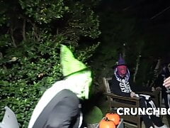 FUCKED BAREBACK FOR the halloween ceremeony with submission