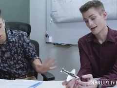 Trevor Harris, Jayden Marcos And Evan Knoxx - Cheating Twinks And In Office Threesome With Boss