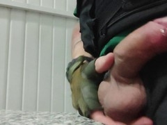 Horny gay threesome with big black cocks and cum compilation in a steamy security encounter