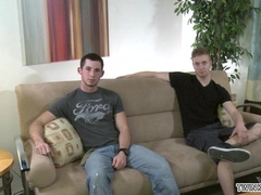 Lucky Lads Fellatio hookup with a hot and heavy load