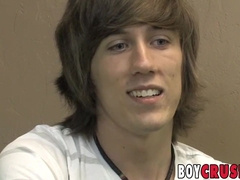 Wild punk youngster draining his meatpipe solo