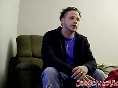 Hot Jerzee gets naughty with Joes fat dick in his mouth