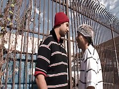 Young slim man meets nice guy and gets invited for hot oral and anal sex
