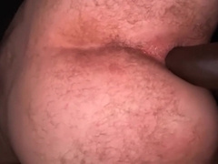 Finger-Tickling and Screwing my bootie with my BIG BLACK COCK fake penis
