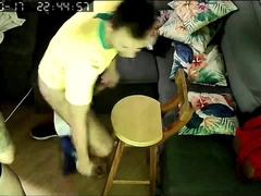 Brazil aficionado bet his butt and lost, Brazil lost to Uruguay and got spinned