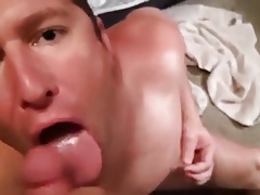 Giving my buddy the facial he asked for