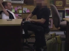 Naughty groom fucked in the table