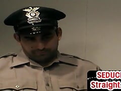 Str8 police officer gets sucked and wanked by mature gay