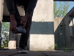 [abx][2][397] - teen 18+ Boy Undresses And Jerks Off In Abandoned Building On Quarantine