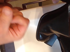 Cum on black mules