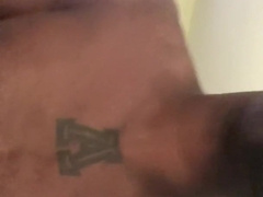 Close Up Of BIG BLACK COCK Sack Of Babymakers Deep In White Crevice