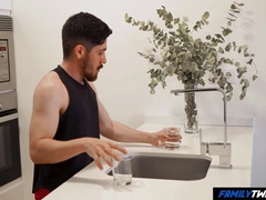 Daddy and Son-in-law Find Ease From the Warmth on a Steamy Day