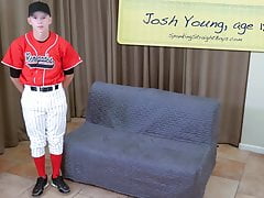 18 Year Old Straight Boy Spanked in a Baseball Uniform