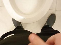 Risky Pissing In Public Toilet #14