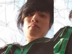 Jon Arteen tries to warm up his cute little twink endowment on a chilly winter day