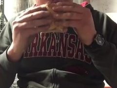 Piggy lunch feeding three-28-22